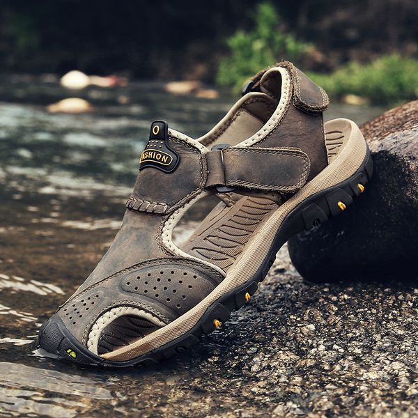 men sandals new arrival genuine split leather men beach roman sandals casual shoes flip flops slippers summer shoes 2020, Black
men sandals new arrival genuine split leather men beach roman sandals casual shoes flip flops slippers summer shoes 2020, Black