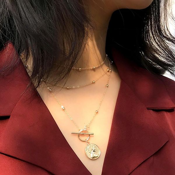 collares de moda 19 accesorios mujer women friends necklace pendant layered hip hop jewelry personalized coin vintage multilayer, Silver
collares de moda 19 accesorios mujer women friends necklace pendant layered hip hop jewelry personalized coin vintage multilayer, Silver