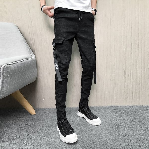 brand new jeans men fashion 2019 spring denim cargo pants men slim fit side pocket casual mens slim fit jeans all match 33-28, Blue
brand new jeans men fashion 2019 spring denim cargo pants men slim fit side pocket casual mens slim fit jeans all match 33-28, Blue