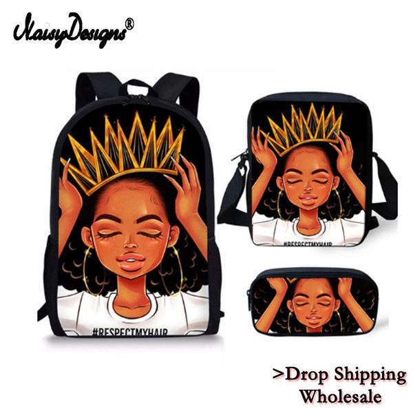 2019 african afro art girl school bag for teenagers 3pcs set book bagpack women big backpack children black schoolbag rucksack
2019 african afro art girl school bag for teenagers 3pcs set book bagpack women big backpack children black schoolbag rucksack