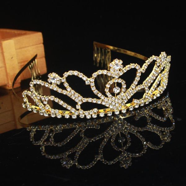 ювелирные rhinestone принцесса свадебные tiara корона невесты свадебные аксессуары для волос для женщин пром диадема головной убор украшения, Golden;white
ювелирные rhinestone принцесса свадебные tiara корона невесты свадебные аксессуары для волос для женщин пром диадема головной убор украшения, Golden;white