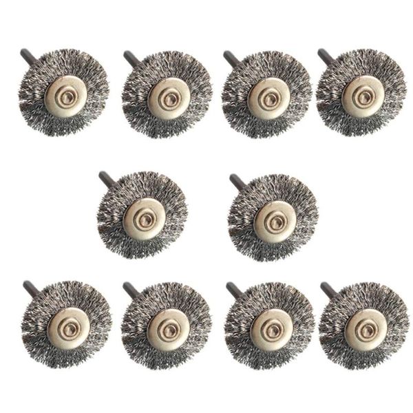 10 pcs/set 22mm steel wire wheel brush silver color steel wire brush drill buit for rotary grinder tool cleaning polishing
10 pcs/set 22mm steel wire wheel brush silver color steel wire brush drill buit for rotary grinder tool cleaning polishing