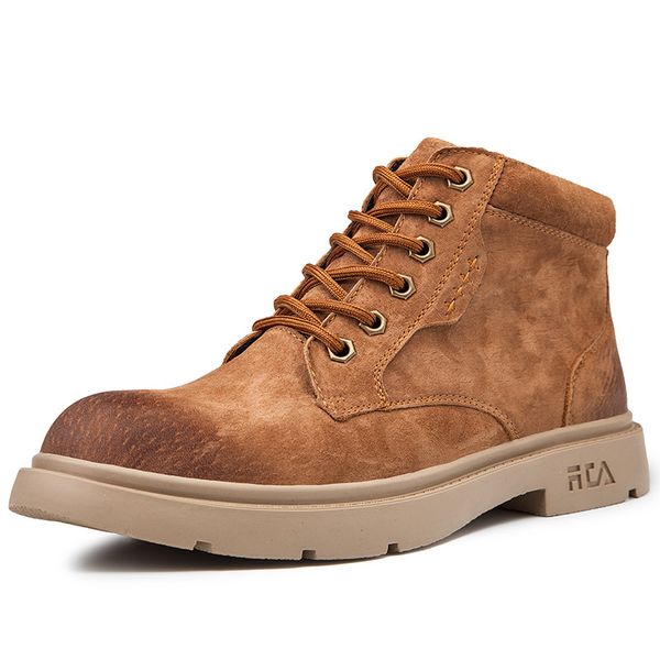 men's shoes boots trend man 2020 new autumn fashion pigskin short canister chalaza work clothes boots, Black
men's shoes boots trend man 2020 new autumn fashion pigskin short canister chalaza work clothes boots, Black