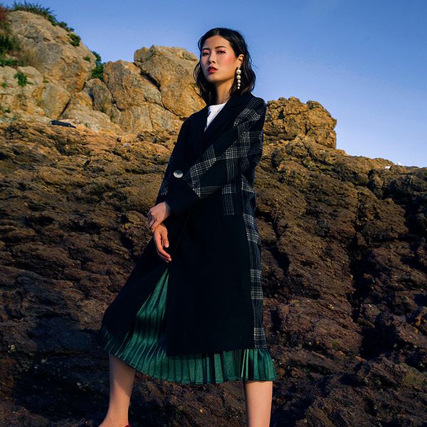 wool coat women spring autumn ladies coats and jackets double sided long jacket korean abrigos mujer invierno 2020 9136 yy518, Black
wool coat women spring autumn ladies coats and jackets double sided long jacket korean abrigos mujer invierno 2020 9136 yy518, Black