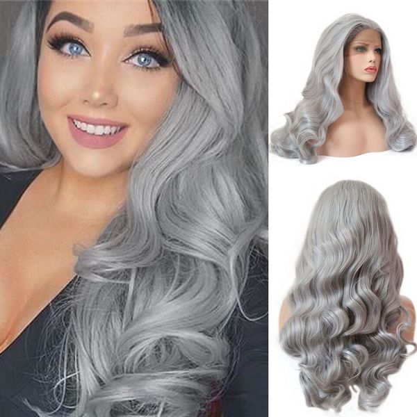 synthetic wigs rongduoyi long body wave lace front wig for women heat resistant fiber natural hairline gray middle part hair, Black
synthetic wigs rongduoyi long body wave lace front wig for women heat resistant fiber natural hairline gray middle part hair, Black