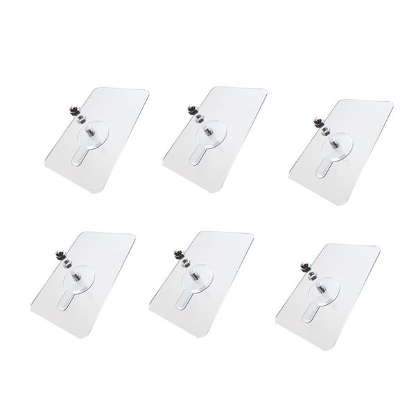 hooks & rails 6pcs strong nail wall hook screw adhesive drill strick non-trace for bathroom kitchen transparent z71
hooks & rails 6pcs strong nail wall hook screw adhesive drill strick non-trace for bathroom kitchen transparent z71