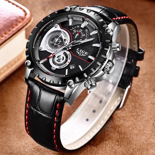 lige watch men's fashion sport quartz watch men's business waterproof watches relogio masculino clock+box, Slivery;brown
lige watch men's fashion sport quartz watch men's business waterproof watches relogio masculino clock+box, Slivery;brown
