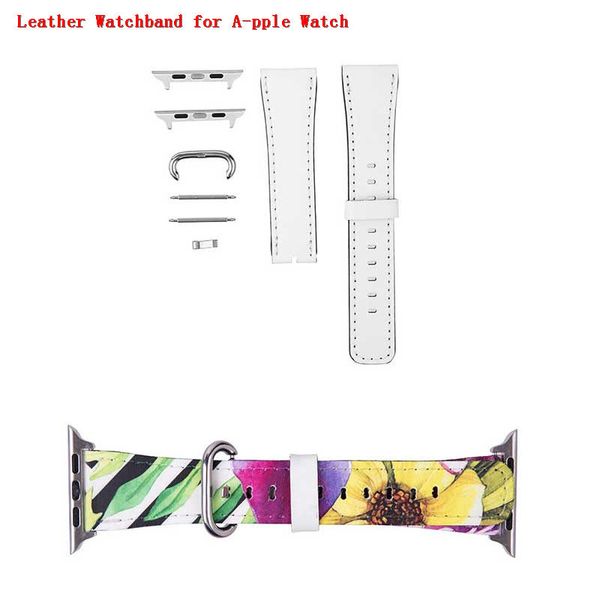 

sublimation leather blank watch bands for apple watch for iwatch band 42mm 38mm men women heart transfer printing diy gift consumables, Black;brown