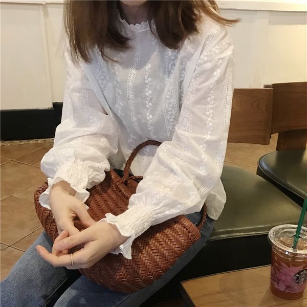 casual lazy lace lantern sleeve shirt women's shirts kawaii girl ulzzang sweet female ulzzang harajuku lovely punk for women, White
casual lazy lace lantern sleeve shirt women's shirts kawaii girl ulzzang sweet female ulzzang harajuku lovely punk for women, White