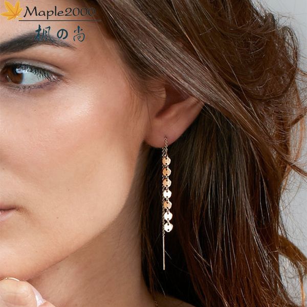 fashion sequin ear line geometric alloy gold earrings exquisite jewelry earring for women fashion earrings jewelry party gift, Silver
fashion sequin ear line geometric alloy gold earrings exquisite jewelry earring for women fashion earrings jewelry party gift, Silver