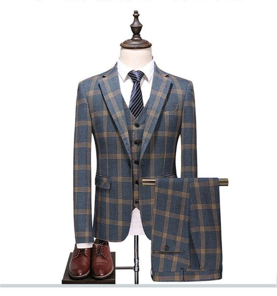 2019 mens suits 3 pieces plaid slim fit wedding suits groom tweed tuxedos for wedding (jacket+pants+vest, White;black
2019 mens suits 3 pieces plaid slim fit wedding suits groom tweed tuxedos for wedding (jacket+pants+vest, White;black