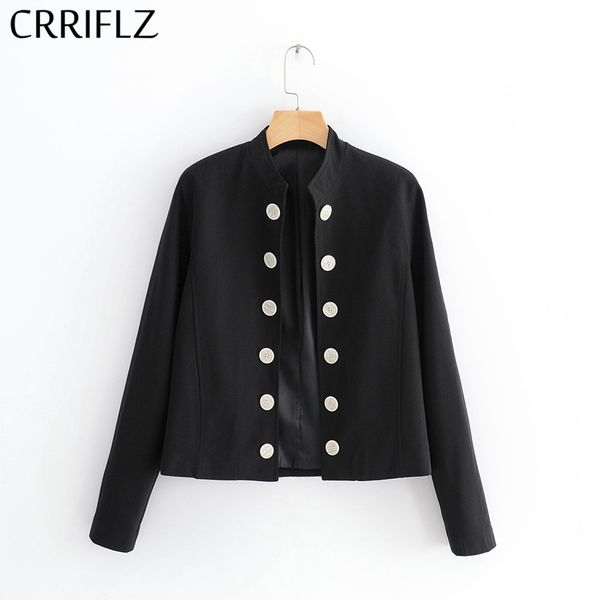 2019 women fashion short jacket casual button design solid color double breasted outwear autumn new trend coat office lady, Black;brown
2019 women fashion short jacket casual button design solid color double breasted outwear autumn new trend coat office lady, Black;brown