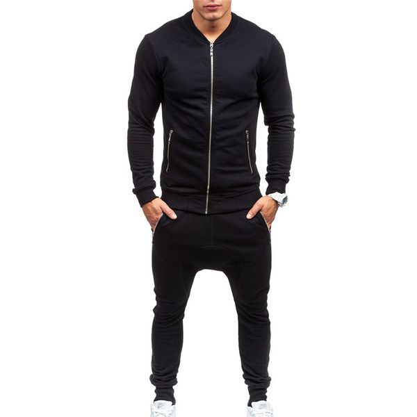 black tracksuit men two pieces set sweatshirt men spring autumn jacket + pants casual track suit sportswear clothes, Gray
black tracksuit men two pieces set sweatshirt men spring autumn jacket + pants casual track suit sportswear clothes, Gray