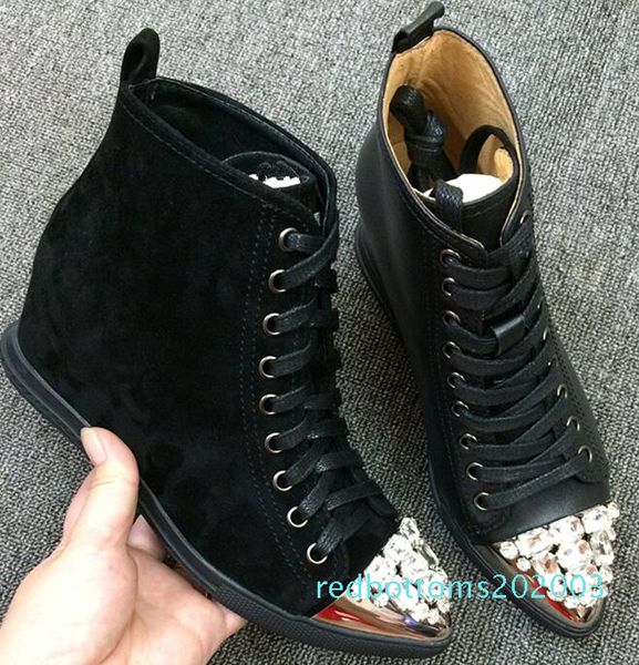 bonjean fashion pointed toe height increasing woman shoes crystal embellished lace-up casual shoes high leather shoe r03, Black
bonjean fashion pointed toe height increasing woman shoes crystal embellished lace-up casual shoes high leather shoe r03, Black