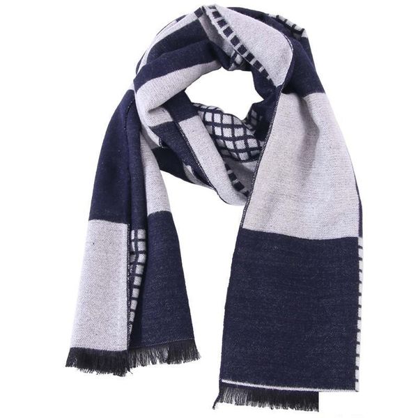 2018 winter fashion new men's and women's casual boutique imitation cashmere scarf couples temperament plaid scarf, Blue;gray
2018 winter fashion new men's and women's casual boutique imitation cashmere scarf couples temperament plaid scarf, Blue;gray
