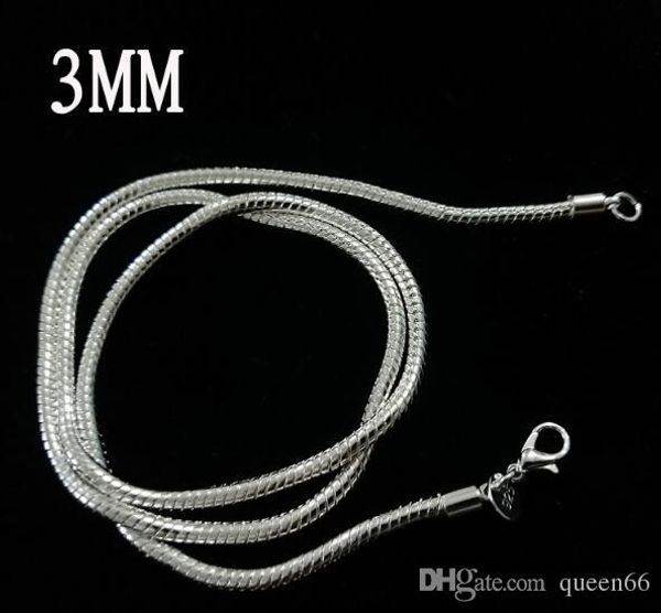 16-24 inch 10pcs 925 tag european and american lovers 3mm snake chain 925 sterling silver chain necklace 925 silver jewelry
16-24 inch 10pcs 925 tag european and american lovers 3mm snake chain 925 sterling silver chain necklace 925 silver jewelry