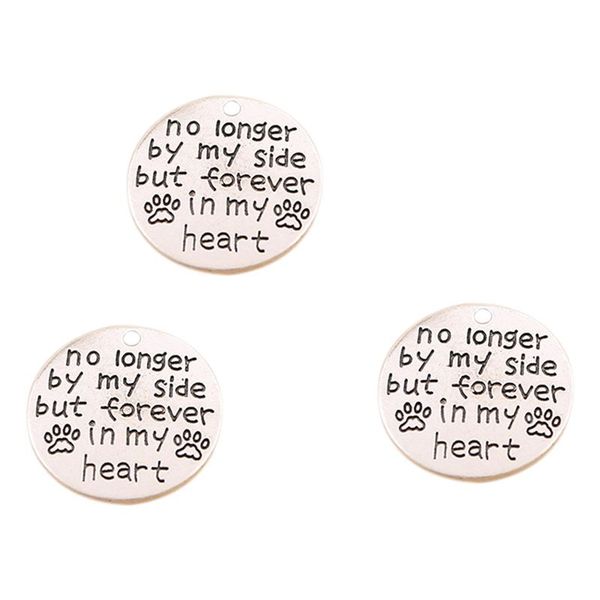 pack of 10 alloy silver "no longer by my side" round diy antique message charms pendant for making bracelet and necklace, Bronze;silver
pack of 10 alloy silver "no longer by my side" round diy antique message charms pendant for making bracelet and necklace, Bronze;silver