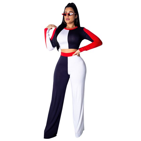 women's two piece pants spring women 2 set 2021 summer casual patchwork matching sets outfit elegant straight, White
women's two piece pants spring women 2 set 2021 summer casual patchwork matching sets outfit elegant straight, White