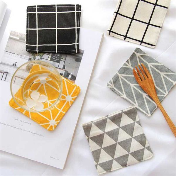 simple square table napkin dinner table cotton 10*10cm square placemat setting placemats for bowl plate pad coasters
simple square table napkin dinner table cotton 10*10cm square placemat setting placemats for bowl plate pad coasters