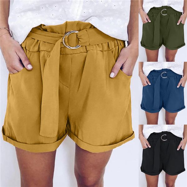loose womens shorts summer solid color casual short straight women shorts with sashes for ladies clothing, White;black
loose womens shorts summer solid color casual short straight women shorts with sashes for ladies clothing, White;black