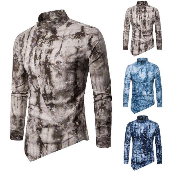 mens oblique button irregular collar shirt long sleeve vertical plus size long sleeve camisa masculina male slim fit shirt, White;black 
mens oblique button irregular collar shirt long sleeve vertical plus size long sleeve camisa masculina male slim fit shirt, White;black