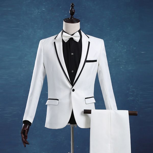 white wedding tuxedos two-button groom suit set groomsman suit wedding party business suit (jacket+pants+bow) custom made yy034, Black;gray
white wedding tuxedos two-button groom suit set groomsman suit wedding party business suit (jacket+pants+bow) custom made yy034, Black;gray