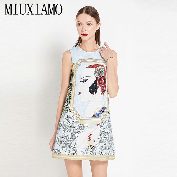 miuximo 2019 новые весенние летние моды a-line о-образным вырезом без рукавов танк блестками алмазов элегантный принт выше колена платье жен, Black;gray
miuximo 2019 новые весенние летние моды a-line о-образным вырезом без рукавов танк блестками алмазов элегантный принт выше колена платье жен, Black;gray