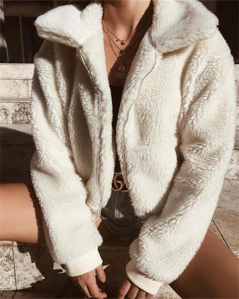 2019 winter arrival women cotton fluffy long sleeve jacket ladies warm outerwear cardigan coat fleece jacket women, Black;brown
2019 winter arrival women cotton fluffy long sleeve jacket ladies warm outerwear cardigan coat fleece jacket women, Black;brown