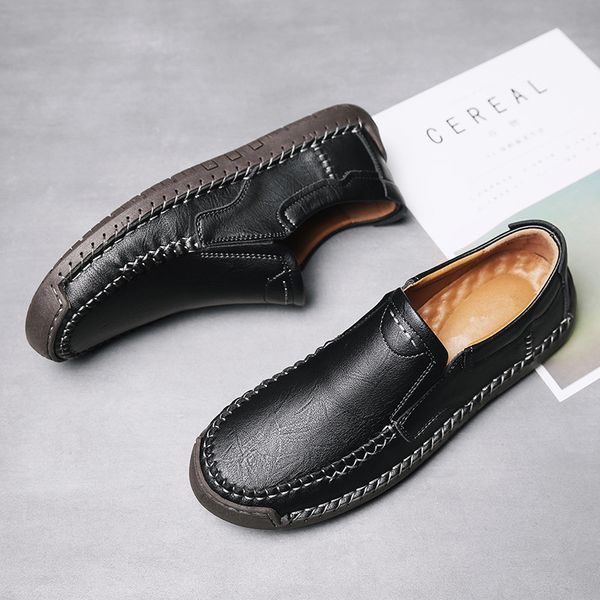 all-match soft bottom non-slip men's casual leather shoes men loafers handmade shoe breathable comfortable outdoor sneakers %, Black
all-match soft bottom non-slip men's casual leather shoes men loafers handmade shoe breathable comfortable outdoor sneakers %, Black