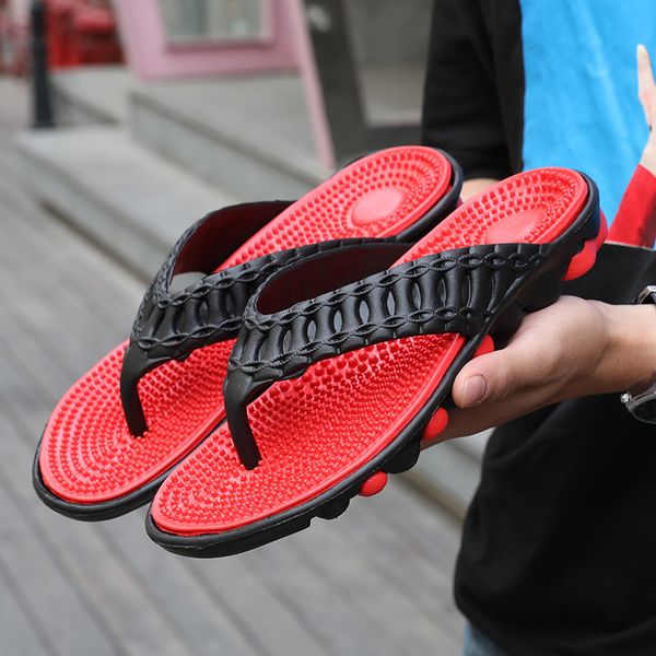 2019 men's flip-flops massage bottom summer mens slippers korean non-slip mens slippers cross-border dedicated, Black
2019 men's flip-flops massage bottom summer mens slippers korean non-slip mens slippers cross-border dedicated, Black