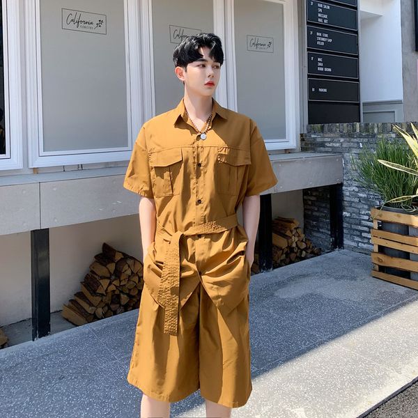 men 2pcs sets (shirt+shorts) male streetwear hip hop short sleeve casual belt shirts shorts summer clothing, White;black
men 2pcs sets (shirt+shorts) male streetwear hip hop short sleeve casual belt shirts shorts summer clothing, White;black