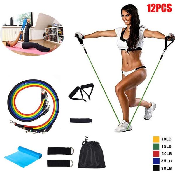 12pcs resistance bands set 8 shaped fitness elastic rubber loops latex pull rope sports rubber chest expander band gym door anch
12pcs resistance bands set 8 shaped fitness elastic rubber loops latex pull rope sports rubber chest expander band gym door anch