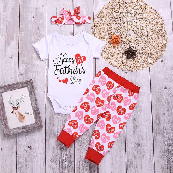 baby toddler girl father's day letter printed romper+pants+headband outfits set baby girl boy newborn, White
baby toddler girl father's day letter printed romper+pants+headband outfits set baby girl boy newborn, White