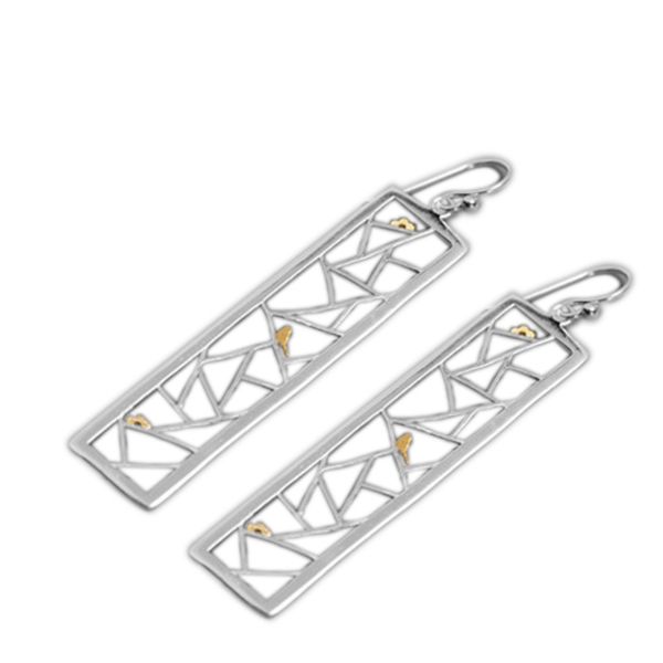 925 sterling silver trendy rectangle drop earrings for women, Golden;silver
925 sterling silver trendy rectangle drop earrings for women, Golden;silver