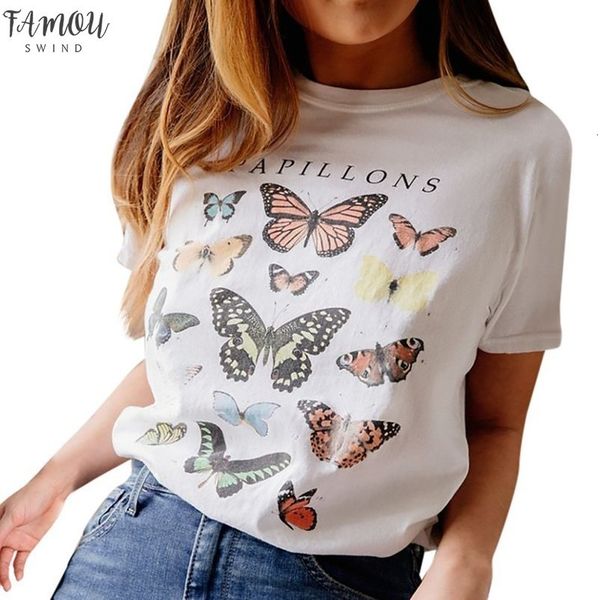 ladies short sleeved butterfly letter t shirt vest 2020 girl round neck short sleeved printed vest t shirt ropa verano, White
ladies short sleeved butterfly letter t shirt vest 2020 girl round neck short sleeved printed vest t shirt ropa verano, White