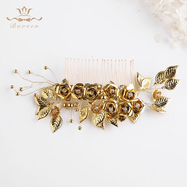 handmade european gold flower hair combs shinny nature pearls barrettes wedding dress hair accessories, Golden;white
handmade european gold flower hair combs shinny nature pearls barrettes wedding dress hair accessories, Golden;white