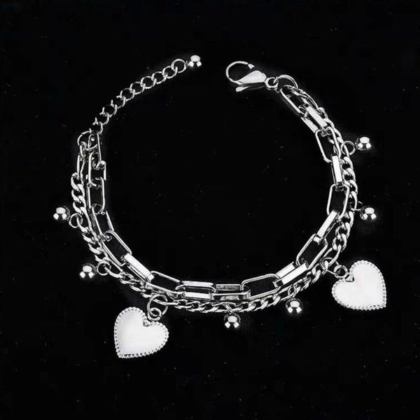 hip hop sweet love heart-shaped layered bracelet trend street shooting accessories cool women egirl gothic streetwear jewerly, Black
hip hop sweet love heart-shaped layered bracelet trend street shooting accessories cool women egirl gothic streetwear jewerly, Black