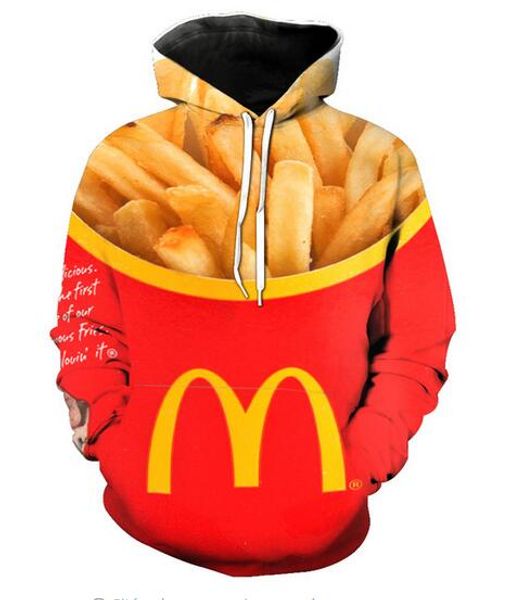 new fashion harajuku style casual 3d printing hoodies burger fries fast food men / women autumn and winter sweatshirt hoodies bc091, Black
new fashion harajuku style casual 3d printing hoodies burger fries fast food men / women autumn and winter sweatshirt hoodies bc091, Black