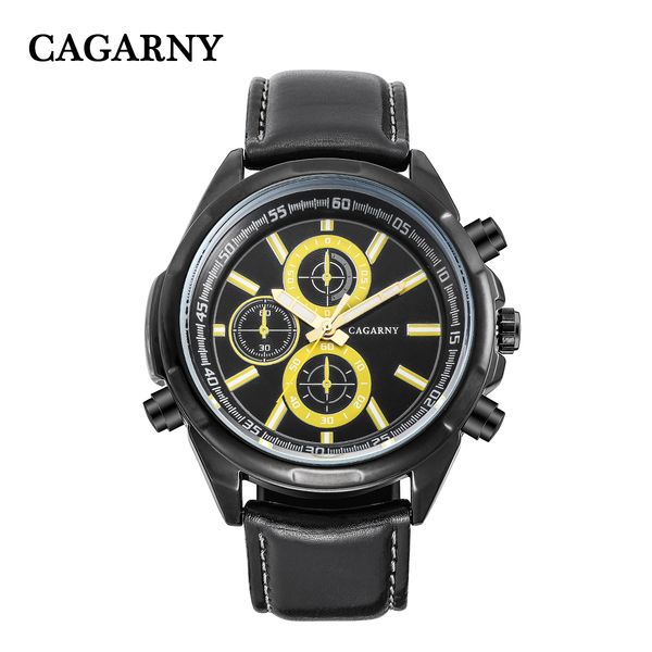 cagarny men sport watches men's quartz clock man army military leather wrist watch relogio masculino, Slivery;brown
cagarny men sport watches men's quartz clock man army military leather wrist watch relogio masculino, Slivery;brown