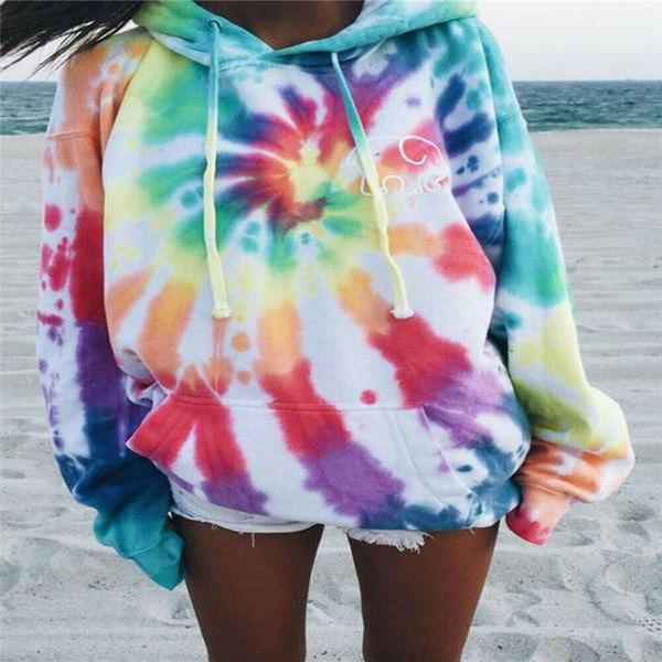 fashion womens tie dye print hooded long sleeve sweatshirt baggy pullover autumn loose sport drawstring jumper hoodies, Black
fashion womens tie dye print hooded long sleeve sweatshirt baggy pullover autumn loose sport drawstring jumper hoodies, Black