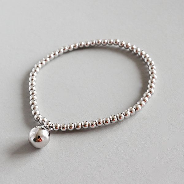 new white gold color 3mm bead chain bracelets&bangles for women authentic 925 sterling silver 8mm beads charms elastic bracelet, Black
new white gold color 3mm bead chain bracelets&bangles for women authentic 925 sterling silver 8mm beads charms elastic bracelet, Black