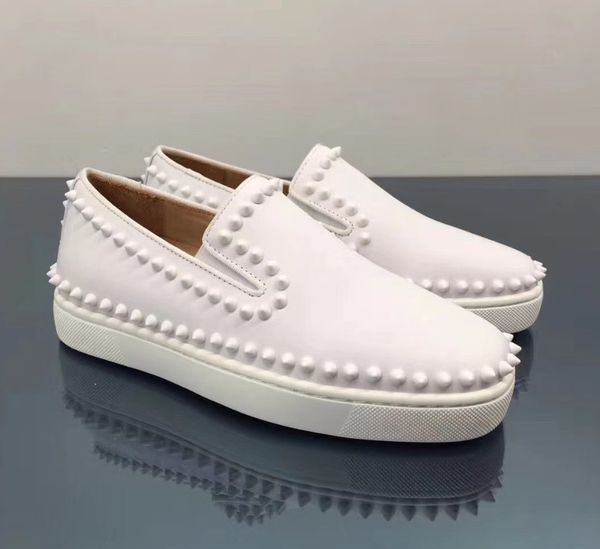 new 2019 designer sneakers red white shoes low cut leather spike luxury shoes for men women pik shoes party wedding leather flat sneakers, Black
new 2019 designer sneakers red white shoes low cut leather spike luxury shoes for men women pik shoes party wedding leather flat sneakers, Black