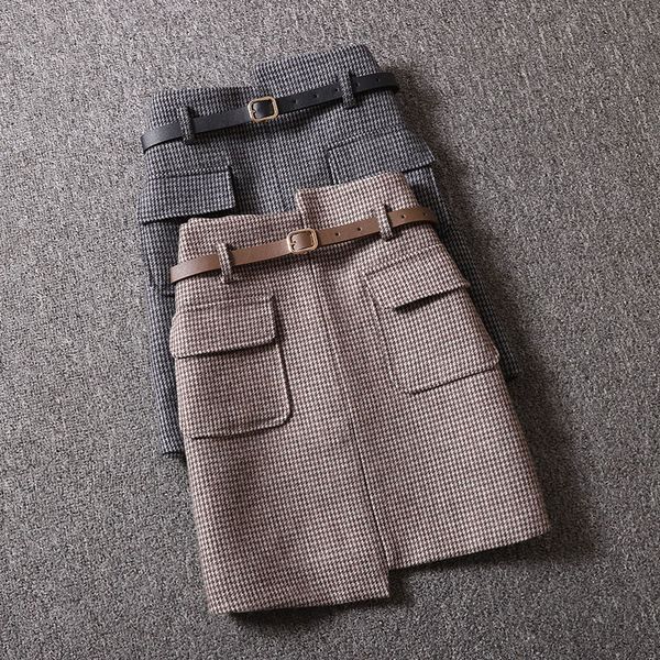 ins 2020 new women skirts woolen grid short belt skirt high waist pockets skirt harajuku mini vintage skirt, Black
ins 2020 new women skirts woolen grid short belt skirt high waist pockets skirt harajuku mini vintage skirt, Black
