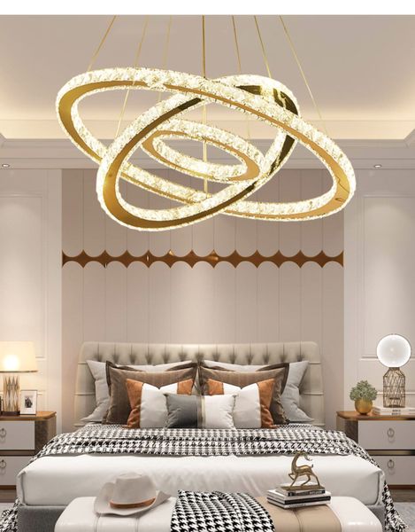 led crystal chandelier simple modern ring luxury living room lamp creative bedroom dining room circular chandelier crystal decoration
led crystal chandelier simple modern ring luxury living room lamp creative bedroom dining room circular chandelier crystal decoration