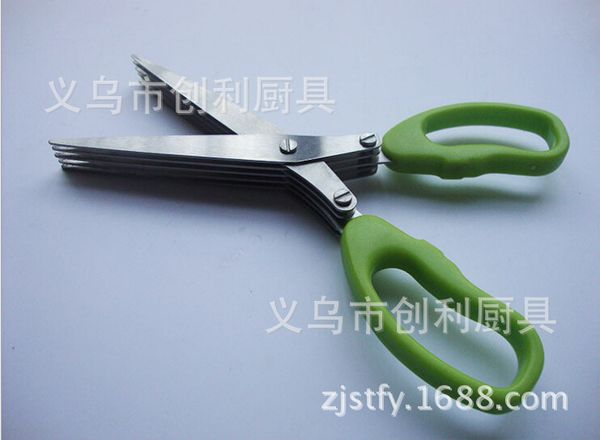 supplies multi-storey five layer shredder secret scissors vegetables chopped green onion kelp kitchen cut