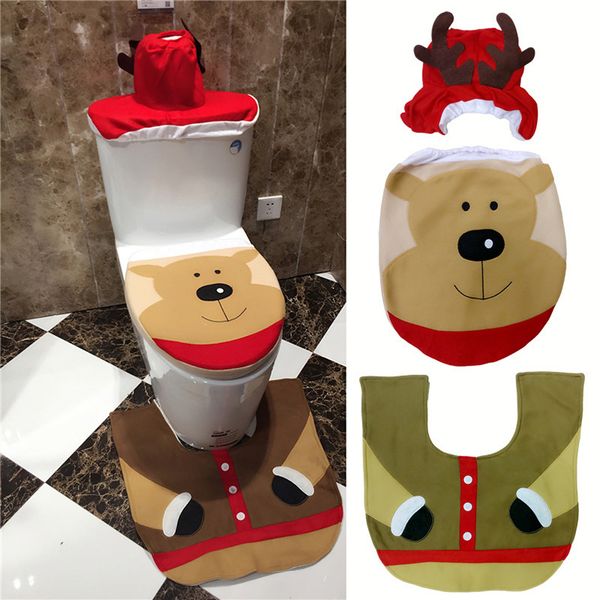 new design santa toilet seat cover toilet sets toilet clothes christmas decorations bath mat holder closestool lid cover 3pcs/set
new design santa toilet seat cover toilet sets toilet clothes christmas decorations bath mat holder closestool lid cover 3pcs/set