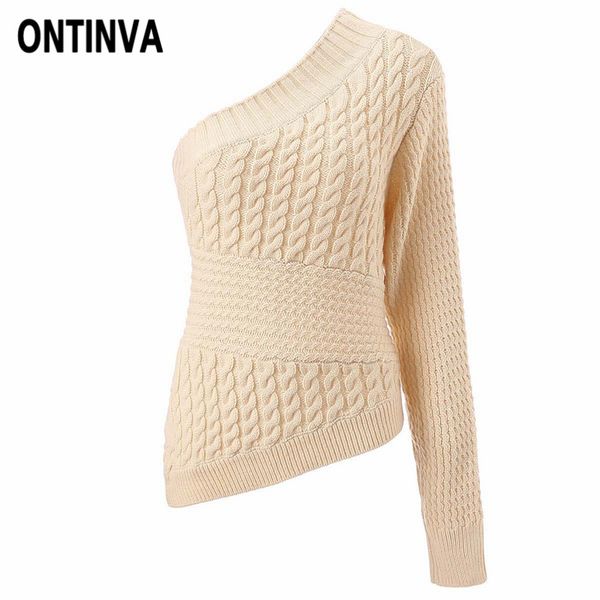 warm women one shoulder knitted sweater twist fashion pullover slim casual ladies jumpers 2019 autumn winter knitwear pull femme, White;black
warm women one shoulder knitted sweater twist fashion pullover slim casual ladies jumpers 2019 autumn winter knitwear pull femme, White;black