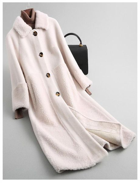 a18212 women winter real wool sheep shearing fur coat jacket girl lady long fur trench over size parka, Black
a18212 women winter real wool sheep shearing fur coat jacket girl lady long fur trench over size parka, Black