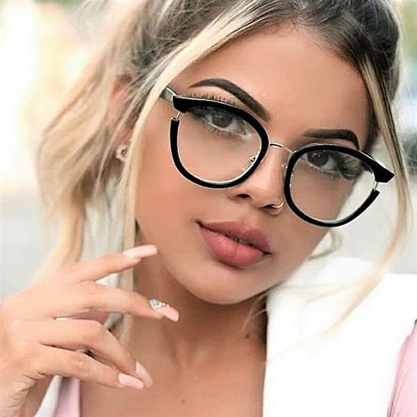 women cat eye glasses frames optical eyeglasses fashion metal frame prescription eyewear computer glasses 45376, Black
women cat eye glasses frames optical eyeglasses fashion metal frame prescription eyewear computer glasses 45376, Black