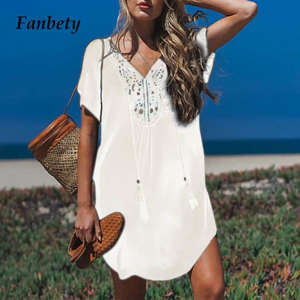 fanbety plus size tassels beach wear dress women swimsuit cover up bathing summer mini dress loose solid pareo cover up dress, Black;gray
fanbety plus size tassels beach wear dress women swimsuit cover up bathing summer mini dress loose solid pareo cover up dress, Black;gray